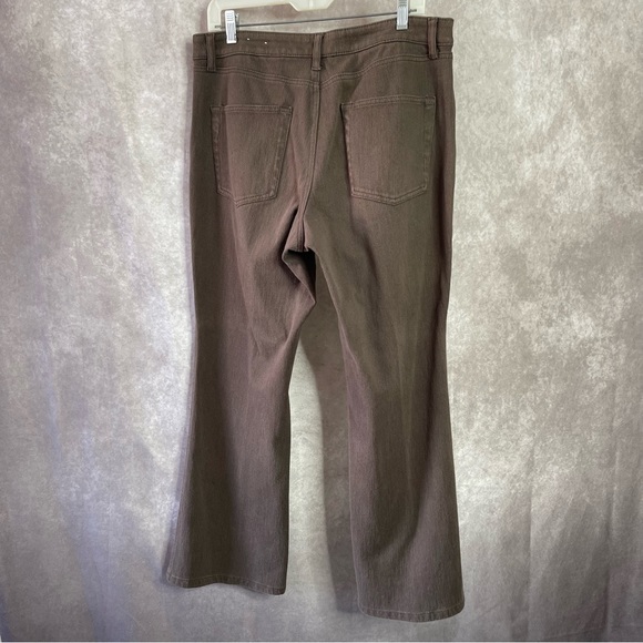 ColdWater Creek Chocolate Brown Natural Fit Stretch 5-Pocket Jeans Size 16 P - Picture 5 of 12